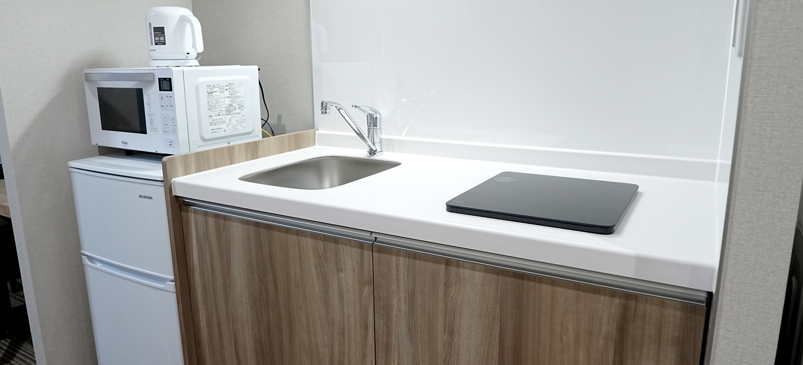 ミニキッチン・2ドア冷蔵庫